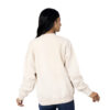 WOMEN OFF WHITE SOLID GRAPHIC SWEATSHIRT ORGANIC COTTON - Image 4