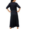 WOMEN BLACK MAXI TIERED DRESS ORGANIC COTTON - Image 4
